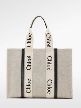 Chloe Large Woody Tote Bag - Linen
